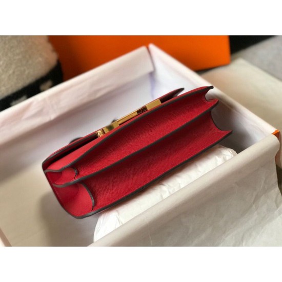 Replica Borsa Hermes Constance MM 24cm Rossa Epsom Imitazioni Replica Borsa Hermes Constance MM 24cm Rossa Epsom