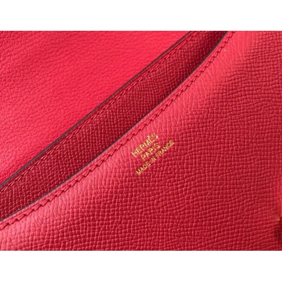Replica Borsa Hermes Constance MM 24cm Rossa Epsom Imitazioni Replica Borsa Hermes Constance MM 24cm Rossa Epsom