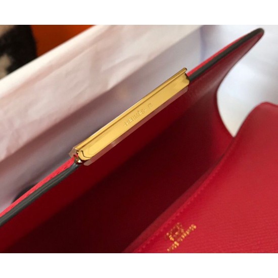 Replica Borsa Hermes Constance MM 24cm Rossa Epsom Imitazioni Replica Borsa Hermes Constance MM 24cm Rossa Epsom