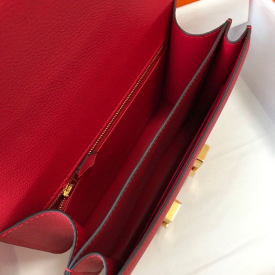 Replica Borsa Hermes Constance MM 24cm Rossa Epsom Imitazioni Replica Borsa Hermes Constance MM 24cm Rossa Epsom