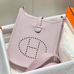Replica Borse Hermes Evelyne III TPM Malva Pallido Clemence