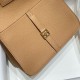 Replica Borsa Hermes Halzan 25 cammello scuro clemence