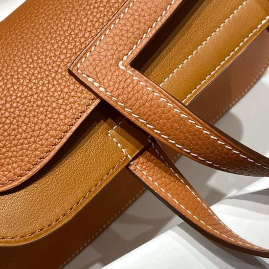 Replica Borse Hermes Halzan 25 marrone clemence Imitazioni Replica Borse Hermes Halzan 25 marrone clemence