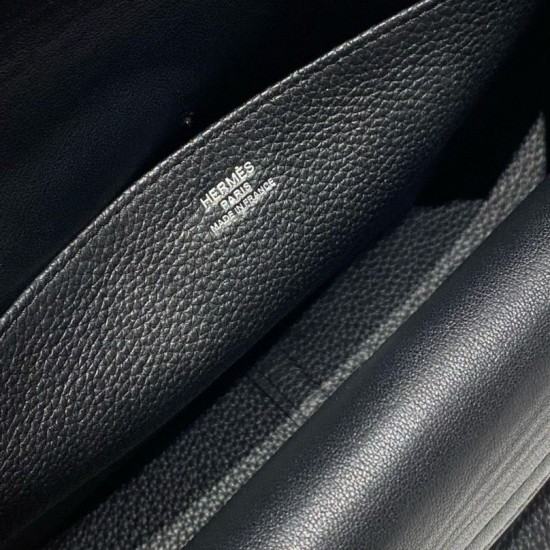 Replica Borse Hermes Halzan 25 nera clemence Imitazioni Replica Borse Hermes Halzan 25 nera clemence