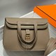 Replica Borse Hermes Halzan 25 marrone grigiastro clemence Imitazioni Replica Borse Hermes Halzan 25 marrone grigiastro clemence