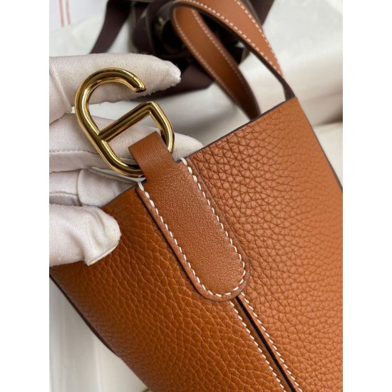 Replica Borse Firmate Hermes In The Loop 18 fatta a mano Clemence marrone Imitazioni Replica Borse Firmate Hermes In The Loop 18 fatta a mano Clemence marrone