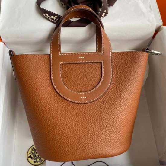 Replica Borse Firmate Hermes In The Loop 18 fatta a mano Clemence marrone Imitazioni Replica Borse Firmate Hermes In The Loop 18 fatta a mano Clemence marrone