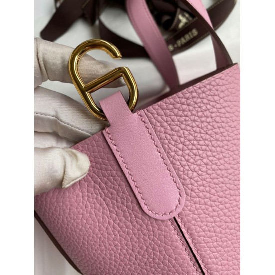 Replica Borsa Hermes In The Loop 18 fatta a mano Clemence Rosa Imitazioni Replica Borsa Hermes In The Loop 18 fatta a mano Clemence Rosa