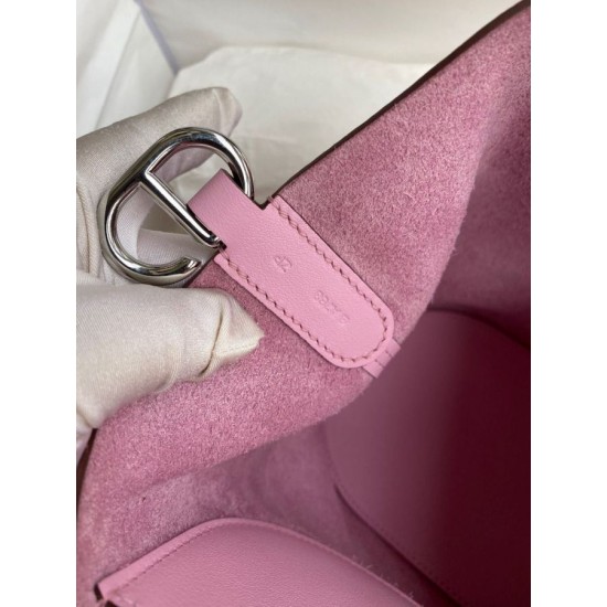 Replica Borsa Hermes In The Loop 18 fatta a mano Clemence Rosa Imitazioni Replica Borsa Hermes In The Loop 18 fatta a mano Clemence Rosa