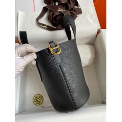 Borsa Hermes In The Loop 18 fatta a mano Clemence nera Borsa Hermes In The Loop 18 fatta a mano Clemence nera