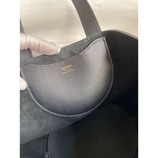 Replica Borsa Hermes In The Loop 18 fatta a mano Clemence nera Imitazioni Replica Borsa Hermes In The Loop 18 fatta a mano Clemence nera