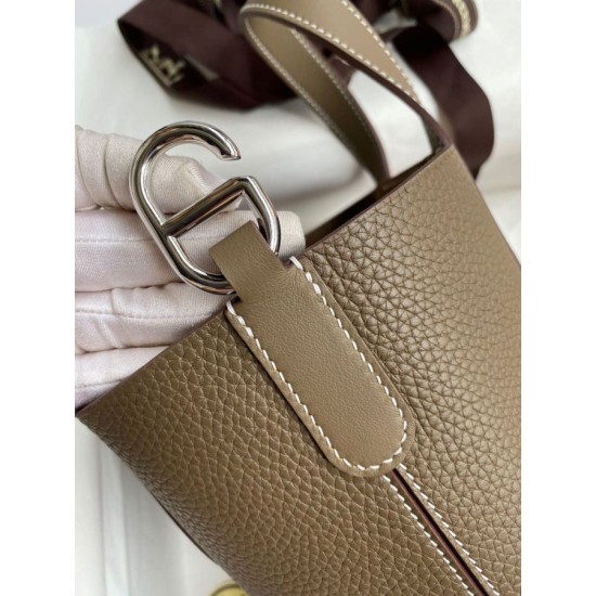 Replica Borse Firmate Hermes In The Loop 18 fatta a mano Clemence Grigio Imitazioni Replica Borse Firmate Hermes In The Loop 18 fatta a mano Clemence Grigio