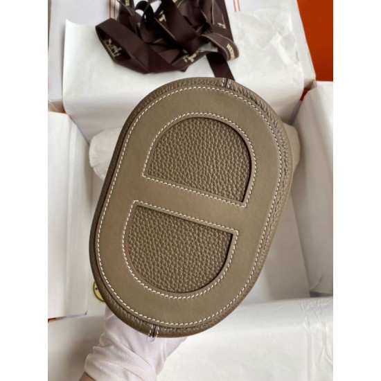 Replica Borse Firmate Hermes In The Loop 18 fatta a mano Clemence Grigio Imitazioni Replica Borse Firmate Hermes In The Loop 18 fatta a mano Clemence Grigio