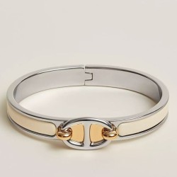 Replica Borsa Bracciale Hermes Mini Clic Chaine d'Ancre Crema