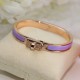 Replica Bracciale Hermes Mini Clic Kelly viola