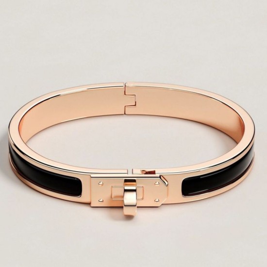 Replica Pari Bracciale Hermes Mini Clic Kelly nero