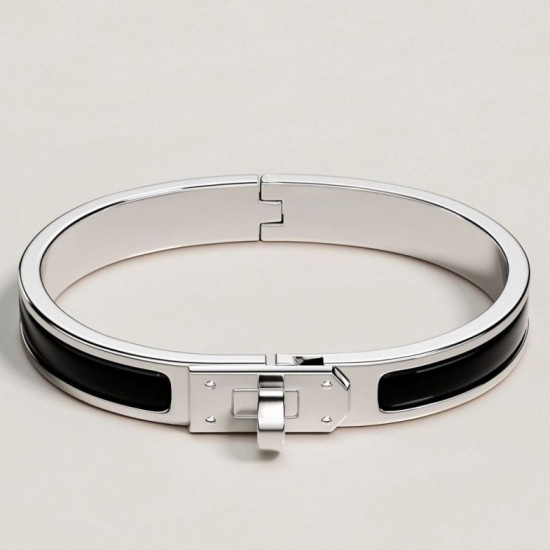 Replica Pari Bracciale Hermes Mini Clic Kelly nero