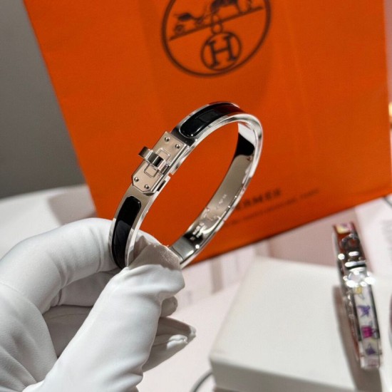 Replica Pari Bracciale Hermes Mini Clic Kelly nero