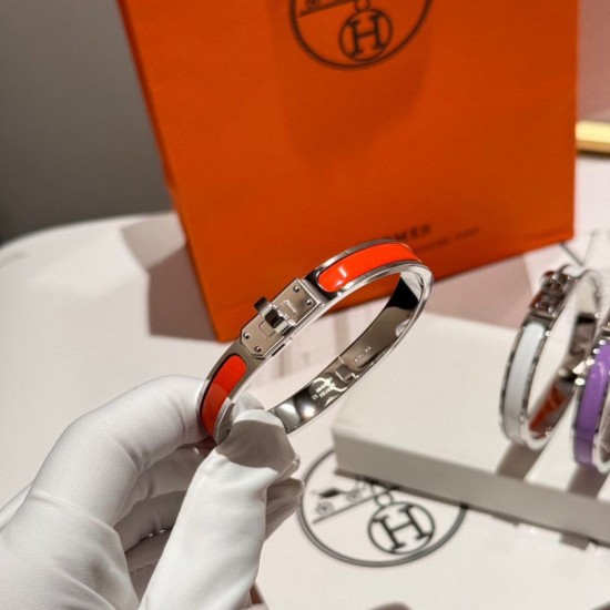 Replica Bracciale Hermes Mini Clic Kelly arancia