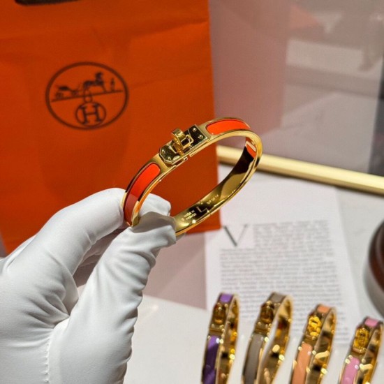 Replica Bracciale Hermes Mini Clic Kelly arancia