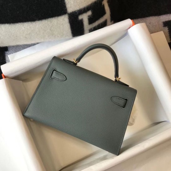 Replica Borse Imitazioni Hermes Kelly Mini II Vert Amande Epsom con hardware dorato Imitazioni Replica Borse Imitazioni Hermes Kelly Mini II Vert Amande Epsom con hardware dorato