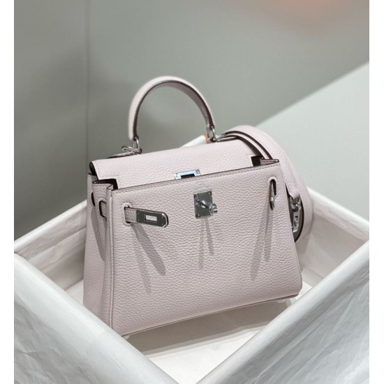 Replica Bora Pari Hermes Kelly 20cm/25cm malva pallido Clemence hardware argento Imitazioni Replica Bora Pari Hermes Kelly 20cm/25cm malva pallido Clemence hardware argento