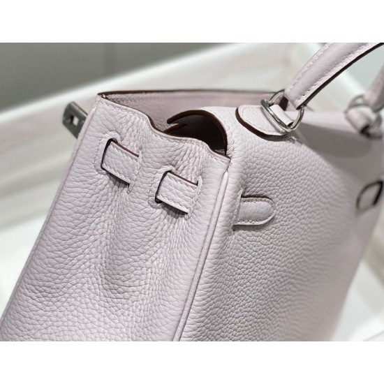 Replica Bora Pari Hermes Kelly 20cm/25cm malva pallido Clemence hardware argento Imitazioni Replica Bora Pari Hermes Kelly 20cm/25cm malva pallido Clemence hardware argento