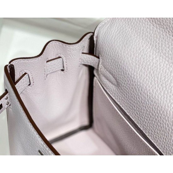 Replica Bora Pari Hermes Kelly 20cm/25cm malva pallido Clemence hardware argento Imitazioni Replica Bora Pari Hermes Kelly 20cm/25cm malva pallido Clemence hardware argento