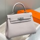 Replica Bora Pari Hermes Kelly 20cm/25cm malva pallido Clemence hardware argento Imitazioni Replica Bora Pari Hermes Kelly 20cm/25cm malva pallido Clemence hardware argento