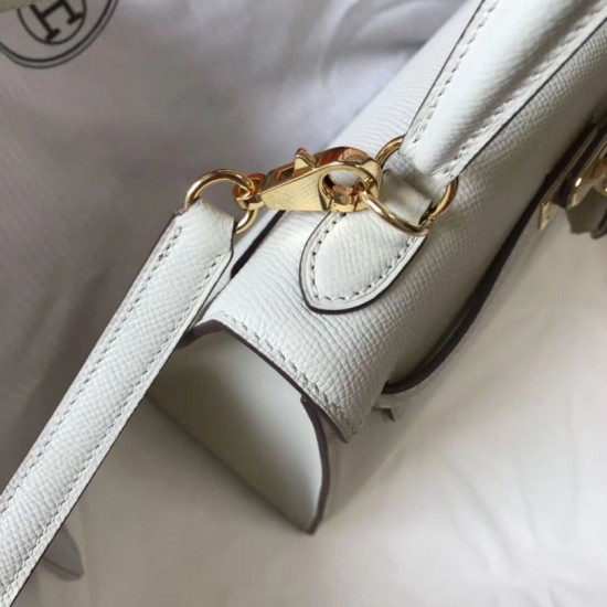 Replica Borsa Hermes Kelly 25cm Sellier bianca Epsom Imitazioni Replica Borsa Hermes Kelly 25cm Sellier bianca Epsom