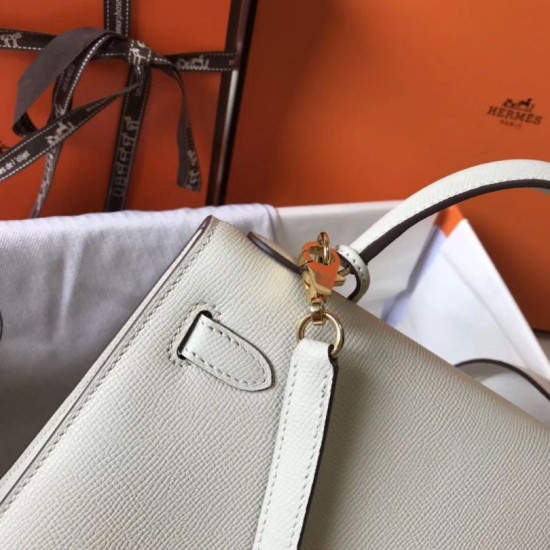 Replica Borsa Hermes Kelly 25cm Sellier bianca Epsom Imitazioni Replica Borsa Hermes Kelly 25cm Sellier bianca Epsom