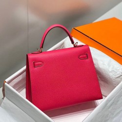 Replica Borsa Hermes Kelly 28cm/32cm Rosa Epsom hardware dorato Imitazioni Replica Borsa Hermes Kelly 28cm/32cm Rosa Epsom hardware dorato