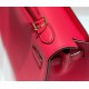 Replica Borsa Hermes Kelly 28cm/32cm Rosa Epsom hardware dorato