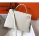 Replica Borsa Hermes Kelly 28cm/32cm Bianco Epsom hardware dorato Imitazioni Replica Borsa Hermes Kelly 28cm/32cm Bianco Epsom hardware dorato