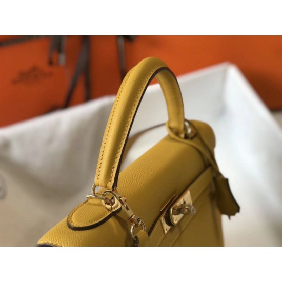 Replica Borsa Hermes Kelly 28cm/32cm Giallo Epsom hardware dorato Imitazioni Replica Borsa Hermes Kelly 28cm/32cm Giallo Epsom hardware dorato