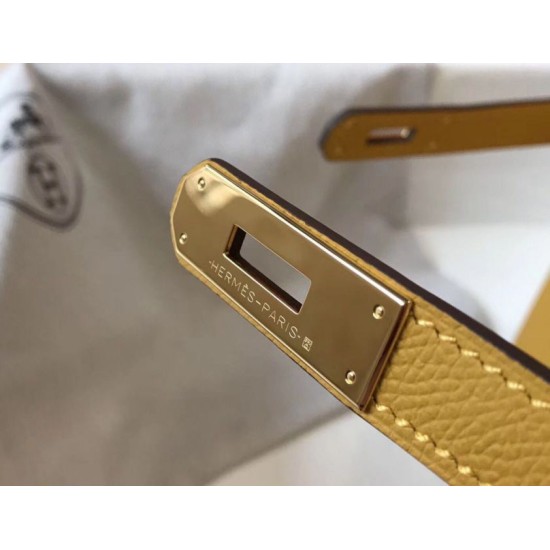 Replica Borsa Hermes Kelly 28cm/32cm Giallo Epsom hardware dorato Imitazioni Replica Borsa Hermes Kelly 28cm/32cm Giallo Epsom hardware dorato