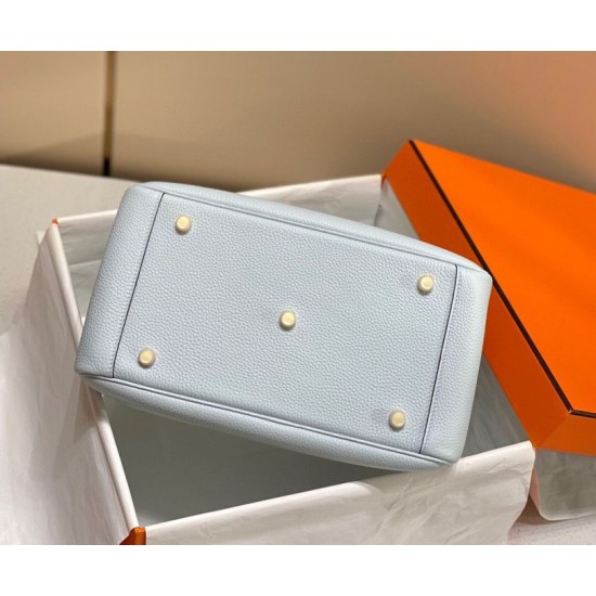 Replica Borse Hermes Lindy 26 cm Blu con finiture dorate Imitazioni Replica Borse Hermes Lindy 26 cm Blu con finiture dorate