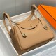 Replica Borse  Hermes Lindy 26 cm cammello con finiture dorate