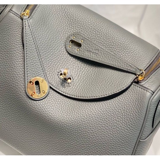 Replica Borsa Hermes Lindy 26 cm Gris Meyer con finiture dorate Imitazioni Replica Borsa Hermes Lindy 26 cm Gris Meyer con finiture dorate