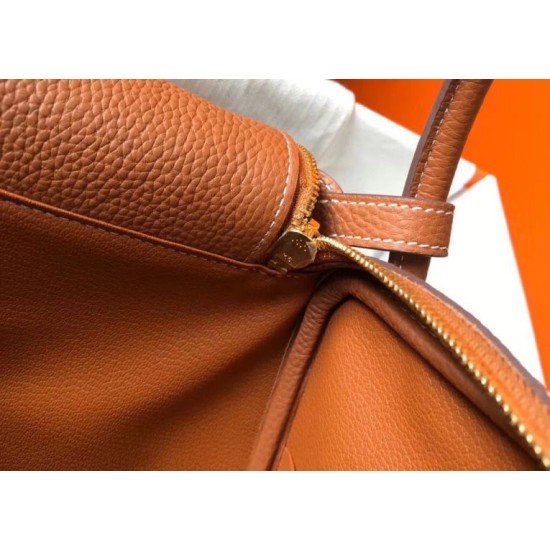 Replica Borsa Hermes Lindy 26 cm Marrone con finiture dorate Imitazioni Replica Borsa Hermes Lindy 26 cm Marrone con finiture dorate
