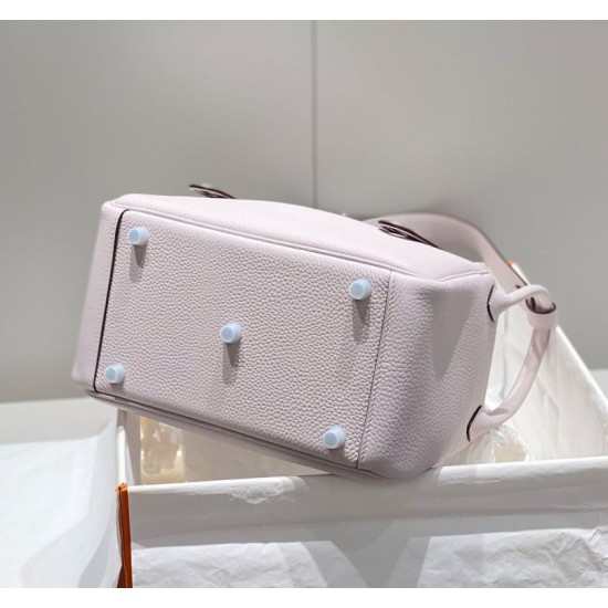 Replica Borse  Alta Qualità Hermes Lindy 26 cm viola chiaro con finiture dorate