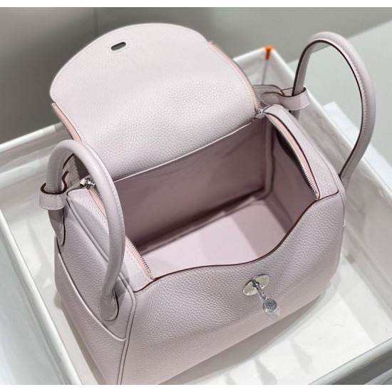 Replica Borse  Alta Qualità Hermes Lindy 26 cm viola chiaro con finiture dorate