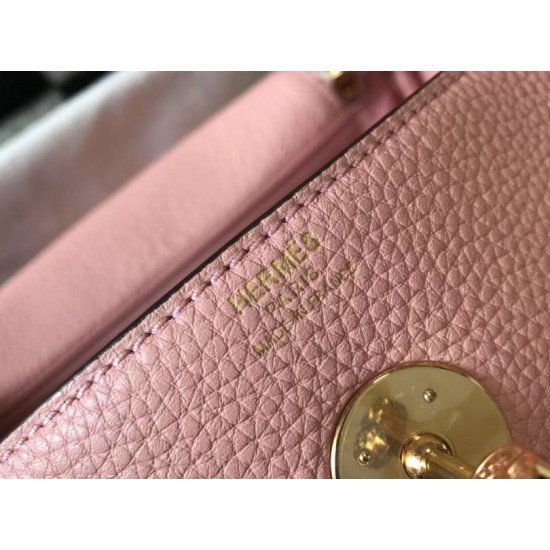 Replica Borse Firmate Hermes Lindy 26 cm Rosa con finiture dorate Imitazioni Replica Borse Firmate Hermes Lindy 26 cm Rosa con finiture dorate
