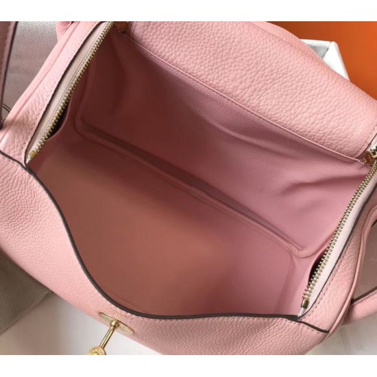 Replica Borse Firmate Hermes Lindy 26 cm Rosa con finiture dorate Imitazioni Replica Borse Firmate Hermes Lindy 26 cm Rosa con finiture dorate