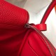 Replica Borsa Hermes Lindy 26 cm Rosso con finiture dorate Imitazioni Replica Borsa Hermes Lindy 26 cm Rosso con finiture dorate
