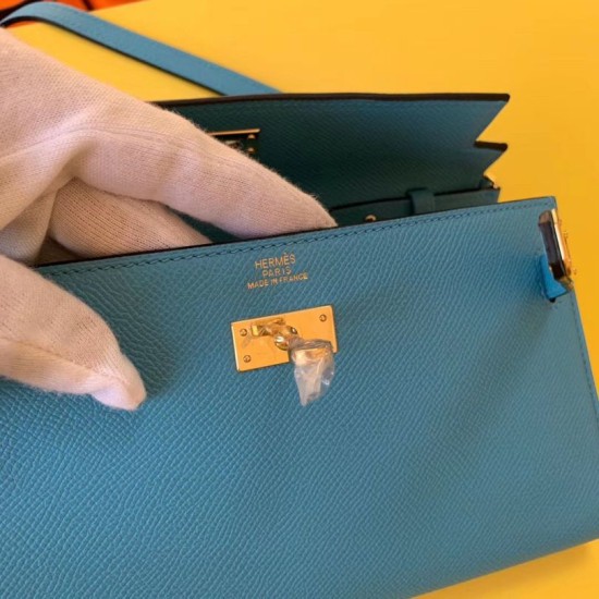 Replica Alta gamma Portafoglio Hermes Kelly Classique To Go Epsom Blu Imitazioni Replica Alta gamma Portafoglio Hermes Kelly Classique To Go Epsom Blu