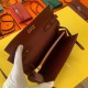 Replica Alta gamma Portafoglio Hermes Kelly Classique To Go Epsom Bordeaux