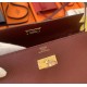 Replica Alta gamma Portafoglio Hermes Kelly Classique To Go Epsom Bordeaux