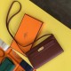 Replica Alta gamma Portafoglio Hermes Kelly Classique To Go Epsom Bordeaux