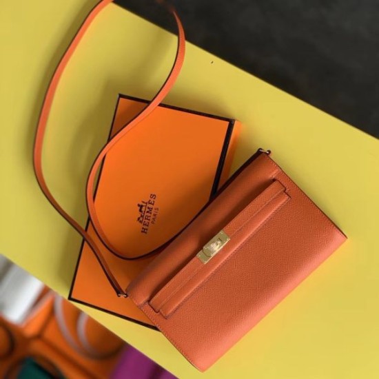 Replica Portafoglio Hermes Kelly Classique To Go Epsom arancia Imitazioni Replica Portafoglio Hermes Kelly Classique To Go Epsom arancia